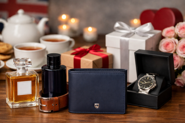 Gifits with a leather wallet