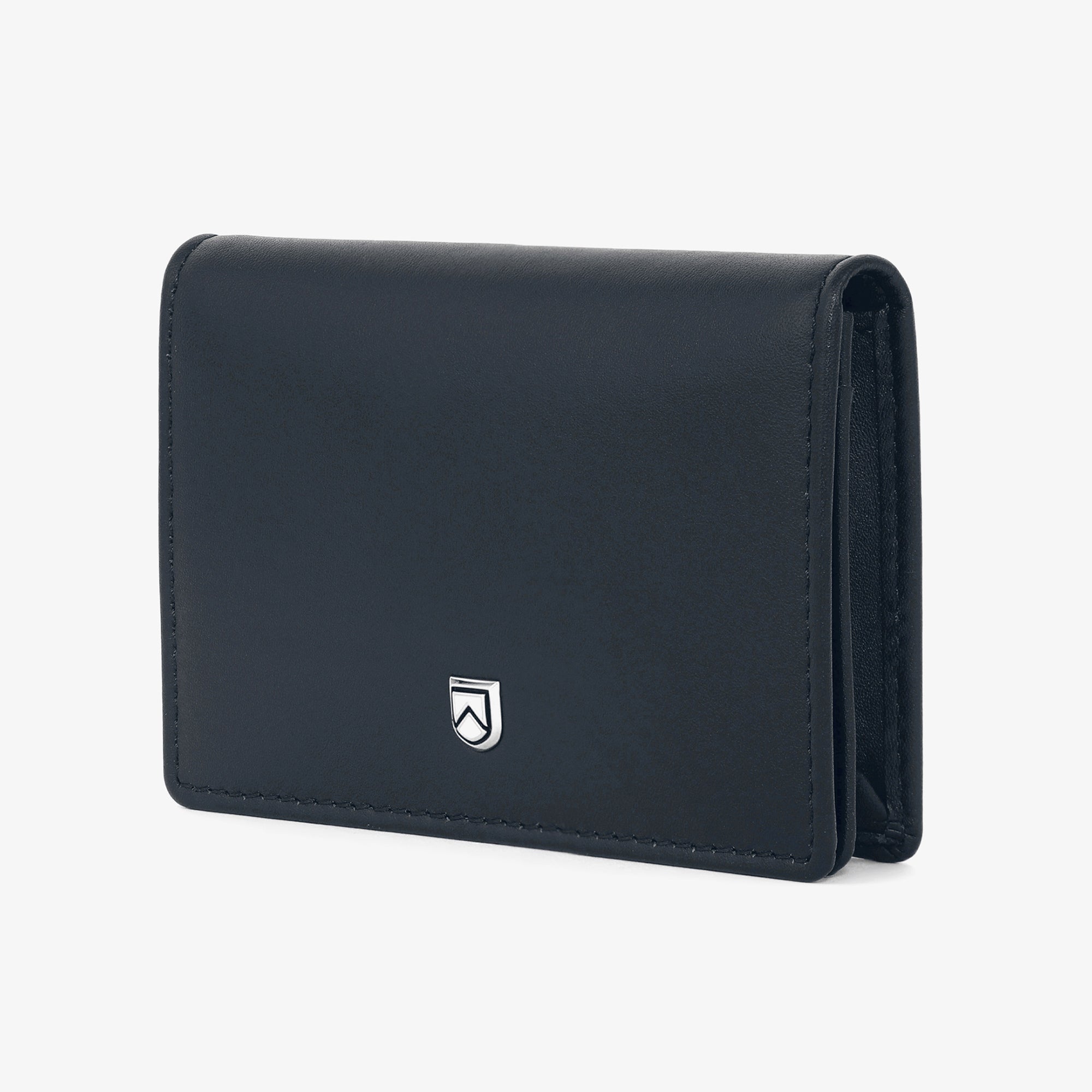 Navy Blue Leather Card Holder