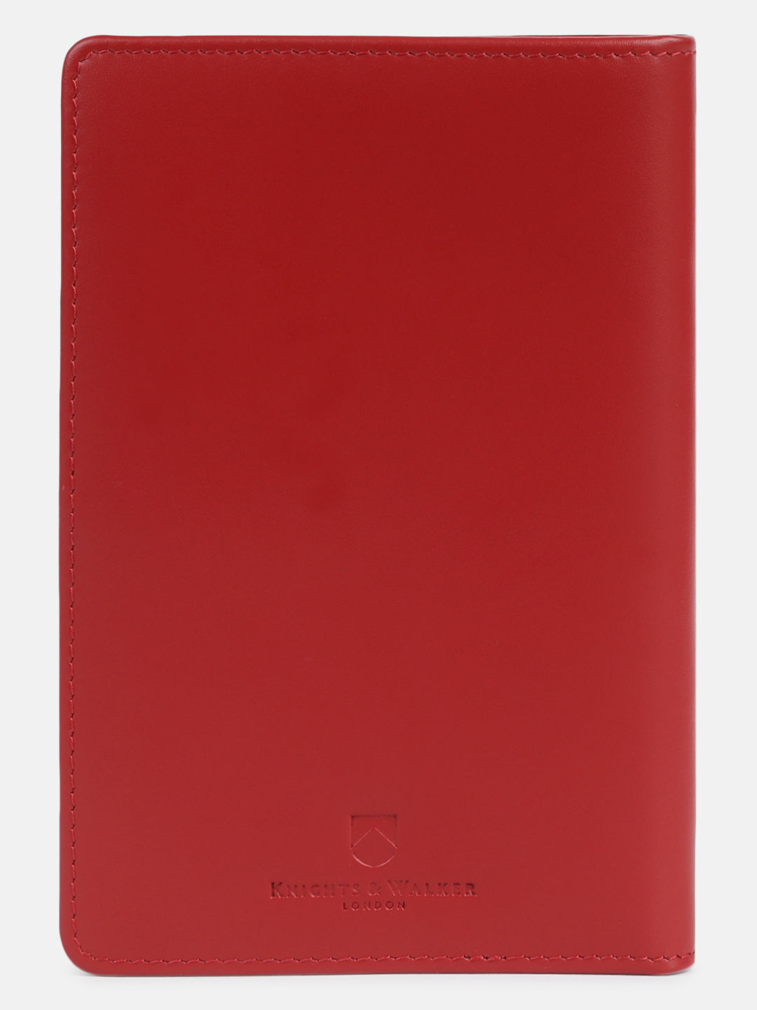 ruby red color durable leather passport case