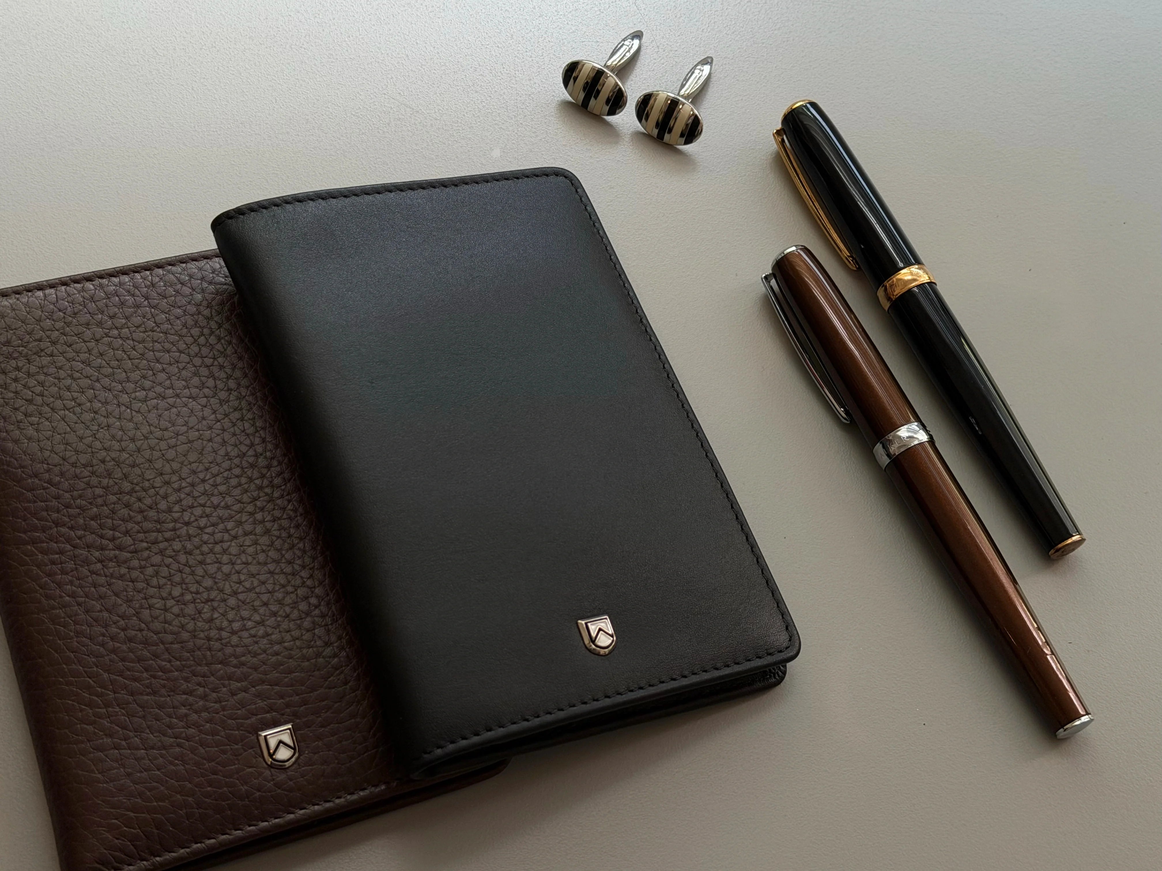 Knights and Walker leather passport holder